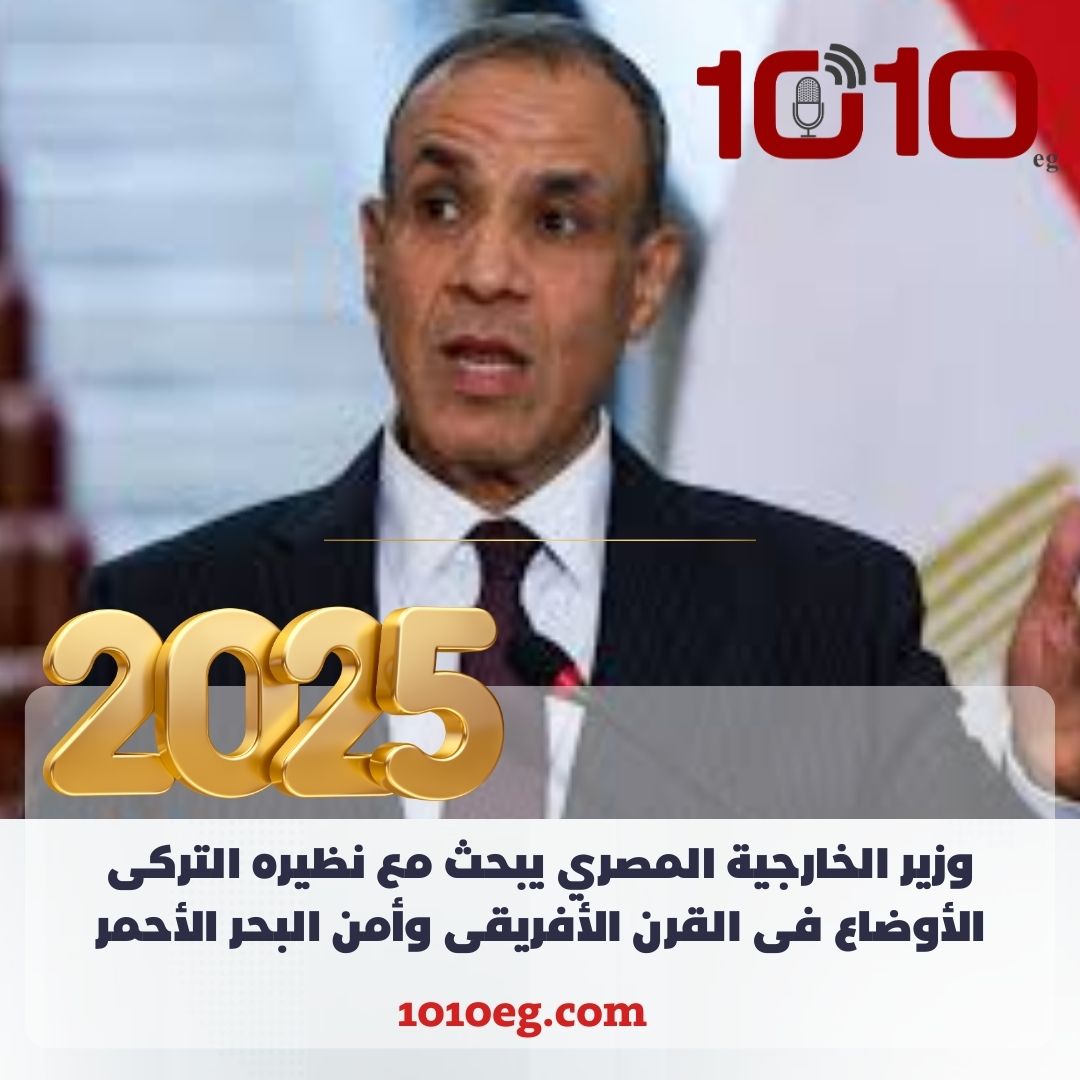 وزير الخارجية المصري يبحث مع نظيره التركى الأوضاع فى القرن الأفريقى وأمن البحر الأحمر
