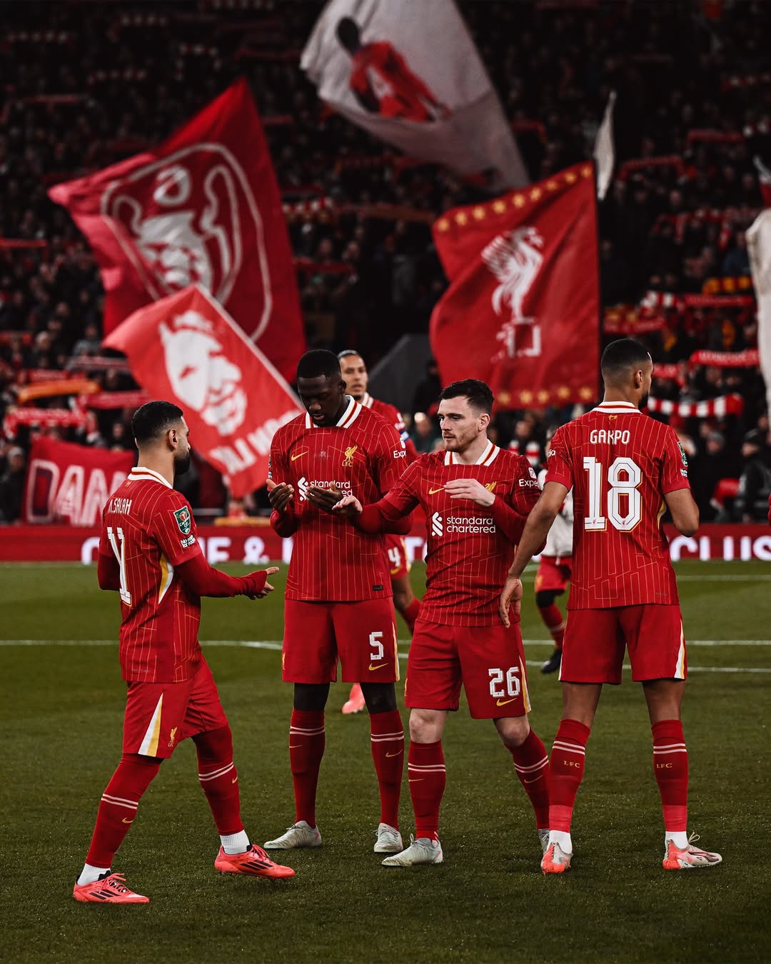محمد صلاح يقود ليفربول للفوز على توتنهام 4-0 ويبلغ نهائي كأس كاراباو