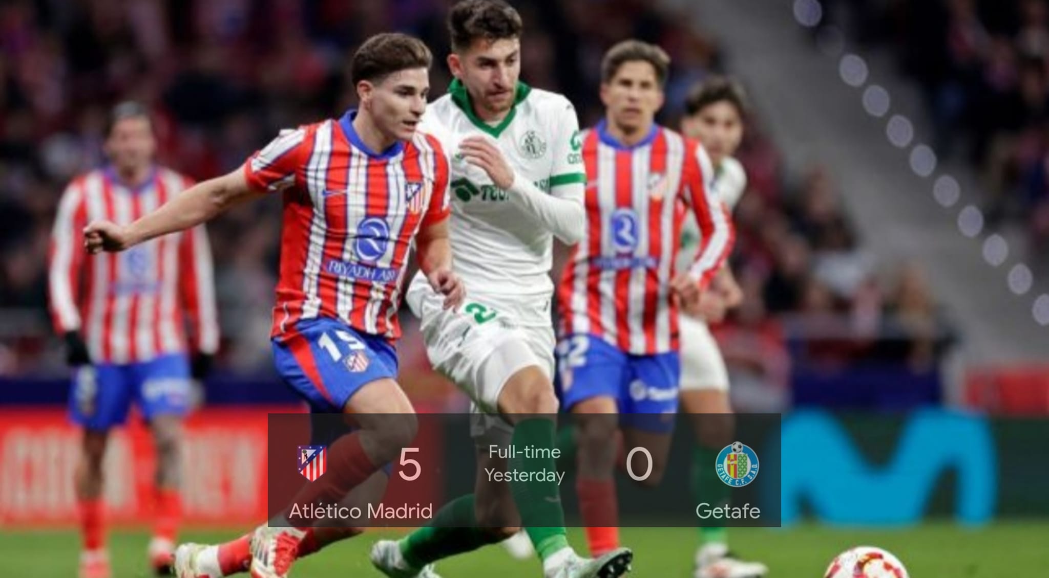 أتلتيكو مدريد يكتسح خيتافي 5-0 ويحجز مقعده في نصف نهائي كأس ملك إسبانيا 1 أتلتيكو مدريد يكتسح خيتافي 5-0 ويحجز مقعده في نصف نهائي كأس ملك إسبانيا
