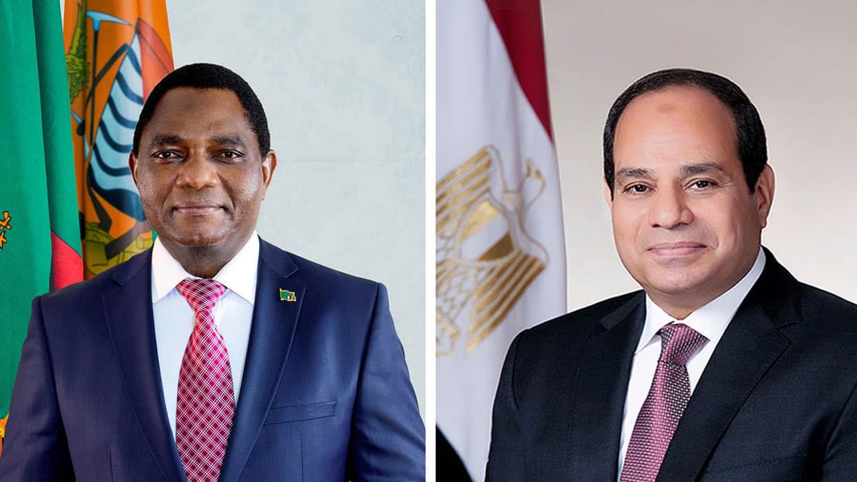 السيسي وهيشيليما يبحثان تعزيز التعاون بين مصر وزامبيا ويوقعان اتفاقيات شراكة جديدة