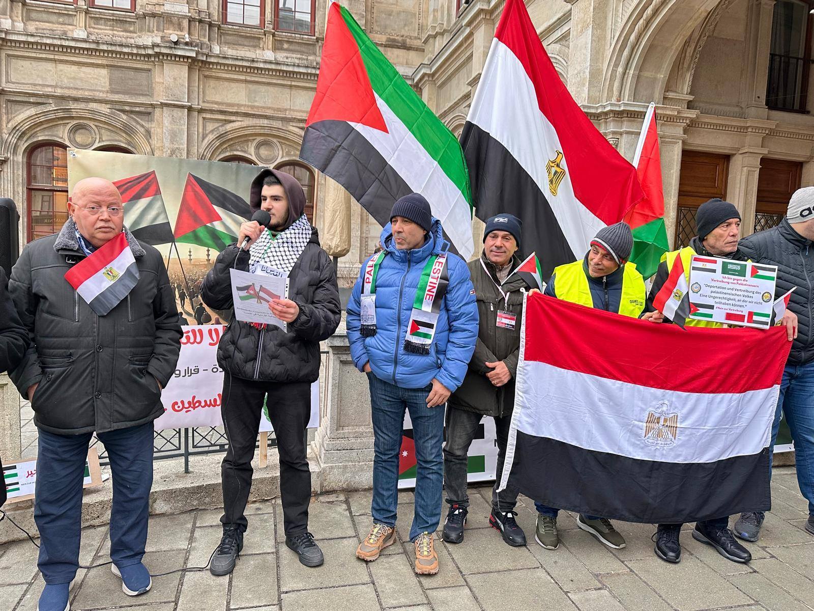للأسبوع الثاني.. الجالية المصرية في النمسا تنتفض رفضًا لتهجير الفلسطينيين من غزة