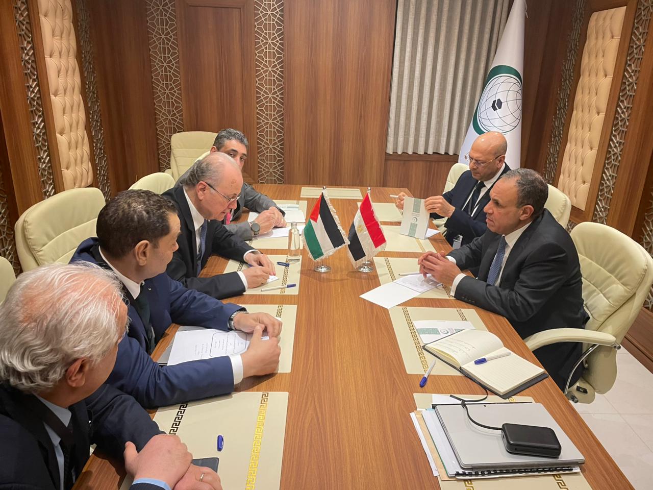 على هامش اجتماع جدة.. وزير الخارجية يعقد سلسلة لقاءات لدعم القضية الفلسطينية