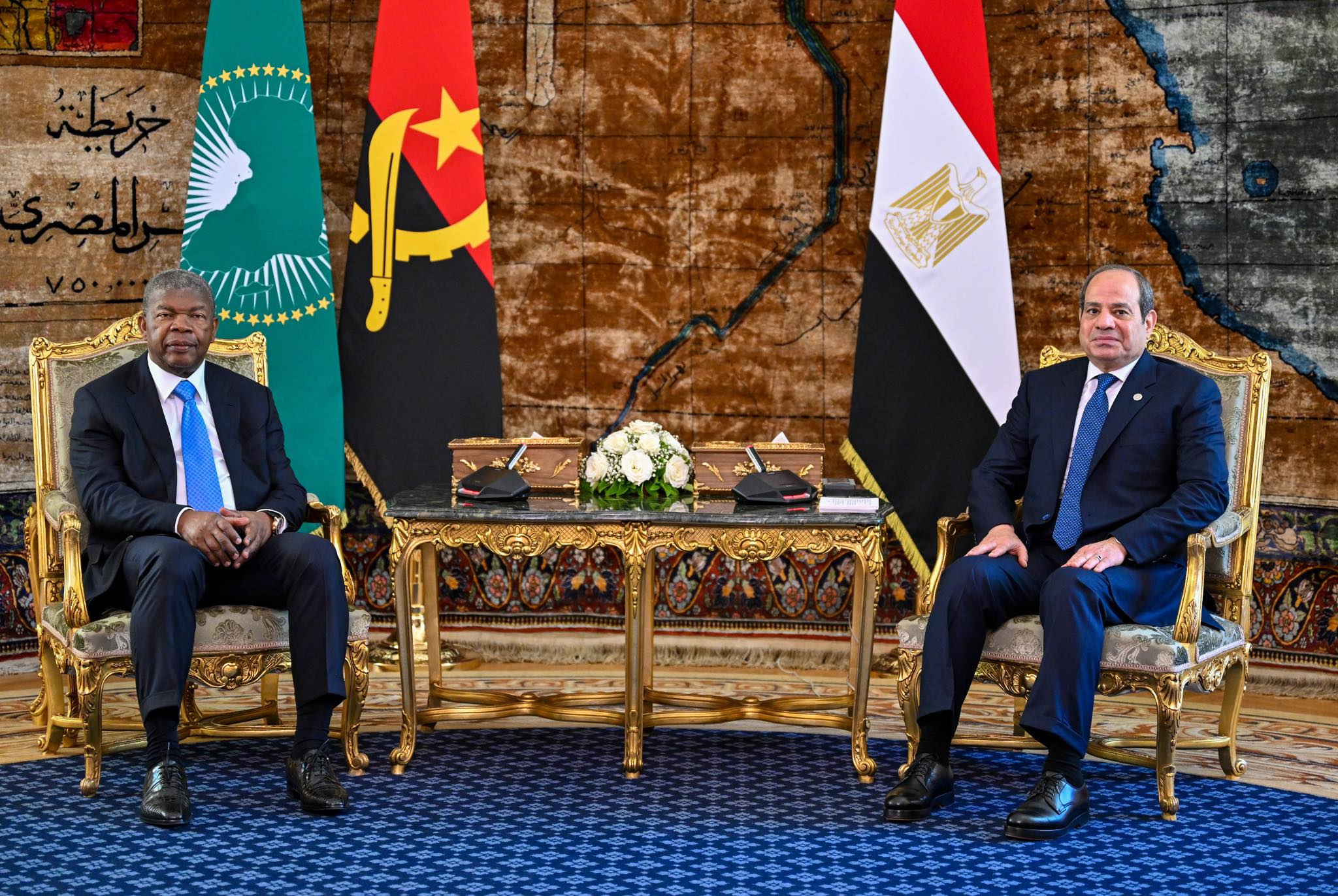 السيسي يستقبل رئيس أنجولا ويؤكد دعم مصر لتعزيز التكامل القاري في أفريقيا 1 السيسي يستقبل رئيس أنجولا ويؤكد دعم مصر لتعزيز التكامل القاري في أفريقيا