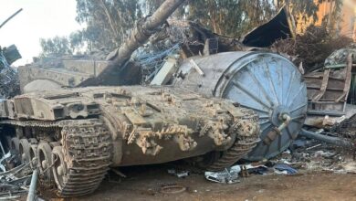 القسام تبث مشاهد لاستهداف قوة إسرائيلية ودبابة ميركافا شمال غزة