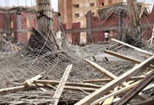 مصرع عاملين وإصابة 5 في انهيار سقف مسجد تحت الإنشاء ببني سويف الجديدة
