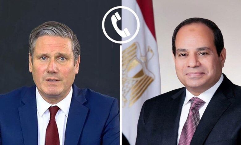السيسي يتلقى اتصالًا من رئيس وزراء بريطانيا لبحث التعاون الثنائي وأزمة غزة 1 السيسي يتلقى اتصالًا من رئيس وزراء بريطانيا لبحث التعاون الثنائي وأزمة غزة
