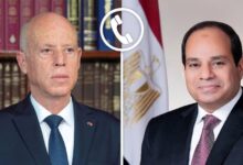 تلقى السيد الرئيس عبد الفتاح السيسي، اليوم، اتصالاً هاتفياً من الرئيس قيس سعيد، رئيس الجمهورية التونسية.