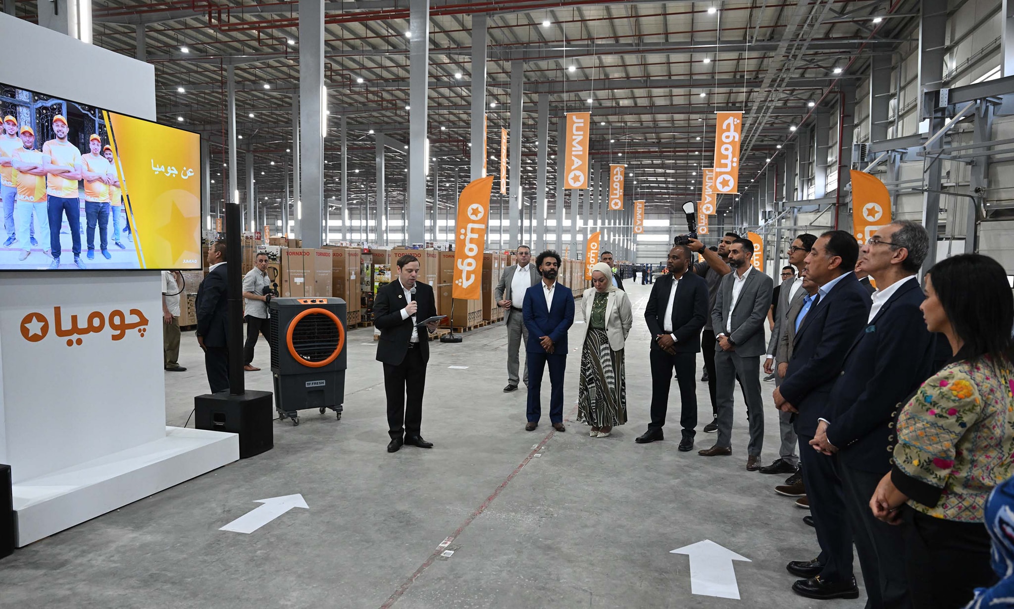 مدبولي يفتتح أكبر مستودع لوجستي لشركة جوميا في مصر يوفر 10 آلاف فرصة عمل 1 مدبولي يفتتح أكبر مستودع لوجستي لشركة جوميا في مصر يوفر 10 آلاف فرصة عمل