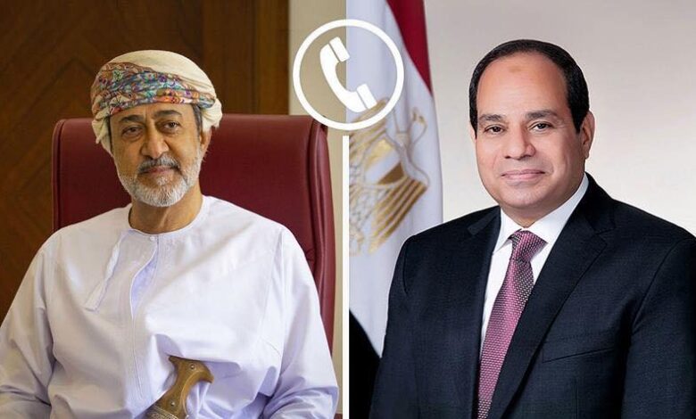 السيسي وسلطان عمان يبحثان التهدئة الإقليمية وتصعيد غزة