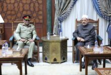 شيخ الأزهر خلال استقبال رئيس الأركان الباكستاني: لا استقرار عالمي دون حل عادل للقضية الفلسطينية