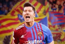 برشلونة يعلن إصابة ليفاندوفسكي وغيابه عن كأس خوان جامبر