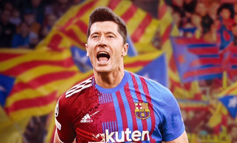برشلونة يعلن إصابة ليفاندوفسكي وغيابه عن كأس خوان جامبر