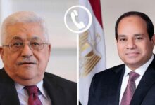 السيسي يؤكد لـ محمودعباس: موقف مصر ثابت وداعم للشعب الفلسطيني