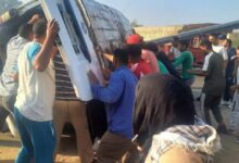 إصابة 12 شخصًا في انقلاب ميكروباص بطريق الخطاطبة – السادات بالمنوفية