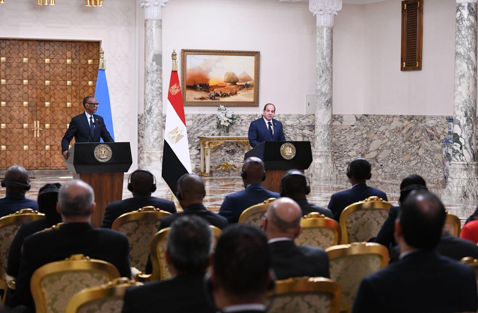 السيسي ورئيس رواندا يعقدان مؤتمرًا صحفيًا مشتركًا حول التعاون الثنائي والقضايا الإقليمية 