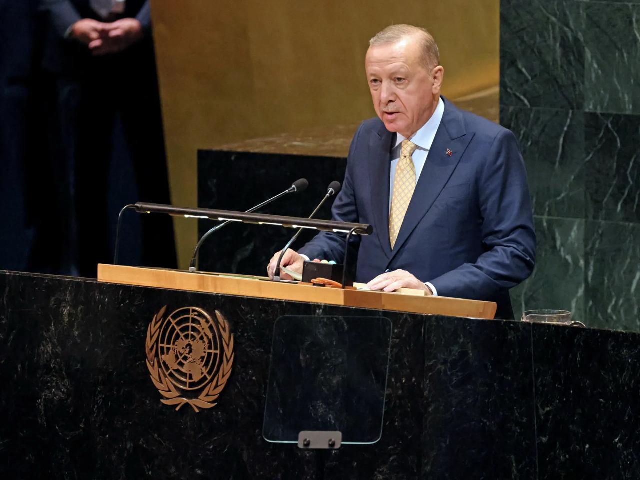أردوغان في الأمم المتحدة: أدعو الدول غير المعترفة بفلسطين بالاعتراف العاجل 1 أردوغان في الأمم المتحدة: أدعو الدول غير المعترفة بفلسطين بالاعتراف العاجل