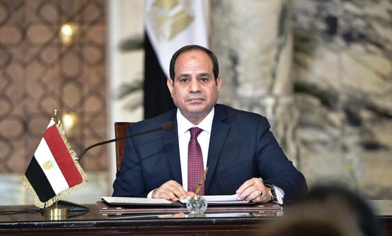 السيسي يثمن جهود ترامب لوقف الحرب في غزة وتحقيق السلام بالشرق الأوسط