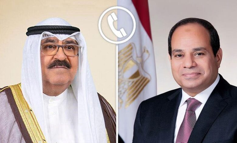 الرئيس السيسي وأمير الكويت يدينان الاعتداء الإسرائيلي على قطر 1 الرئيس السيسي وأمير الكويت يدينان الاعتداء الإسرائيلي على قطر
