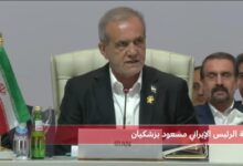 الرئيس الإيراني يدعو لتعزيز وحدة العرب والمسلمين في مواجهة الاعتداءات الإسرائيلية