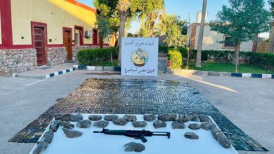 حرس الحدود يحبط محاولة تهريب مخدرات وسلاح بمليار و164 مليون جنيه