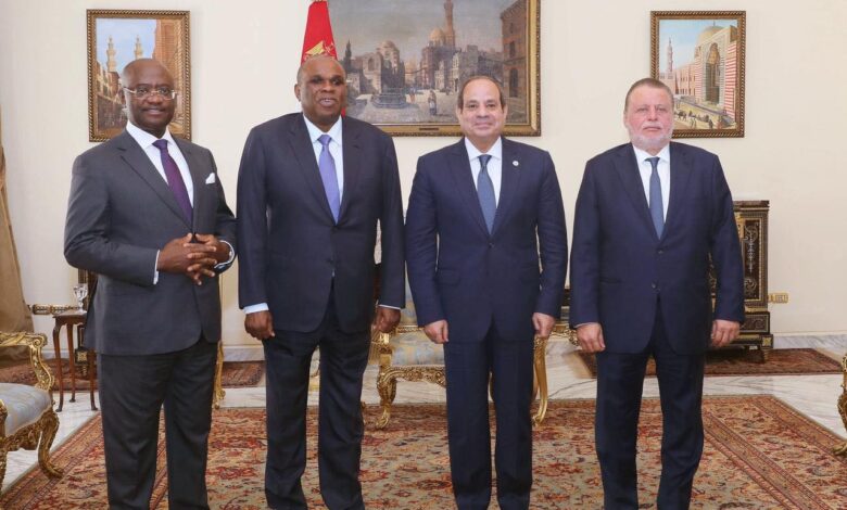 السيسي يستقبل رئيس بنك التصدير والاستيراد الأفريقي لبحث دعم التجارة البينية