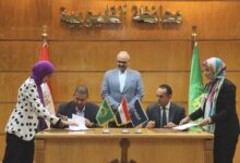محافظة القليوبية توقع بروتوكول مع شركة استادات لتطوير استاد بنها