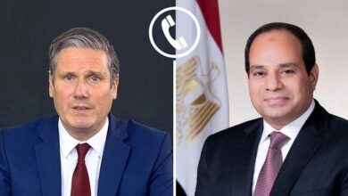 الرئيس السيسي يتلقى اتصالًا هاتفيًا من رئيس وزراء المملكة المتحدة ويبحثان تعزيز التعاون الثنائي