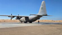 وصول الطائرة الإغاثية السعودية الـ69 إلى مطار العريش لدعم المتضررين في غزة