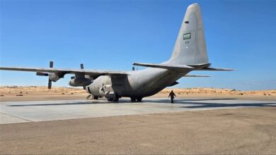 وصول الطائرة الإغاثية السعودية الـ69 إلى مطار العريش لدعم المتضررين في غزة