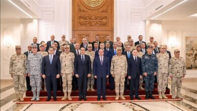 الرئيس السيسي يجتمع بقادة القوات المسلحة بالعاصمة الإدارية في ذكرى انتصارات أكتوبر