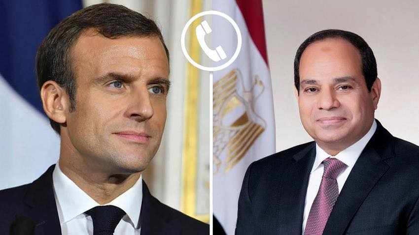 السيسي وماكرون يبحثان تعزيز العلاقات الثنائية وقضايا فلسطين وغزة