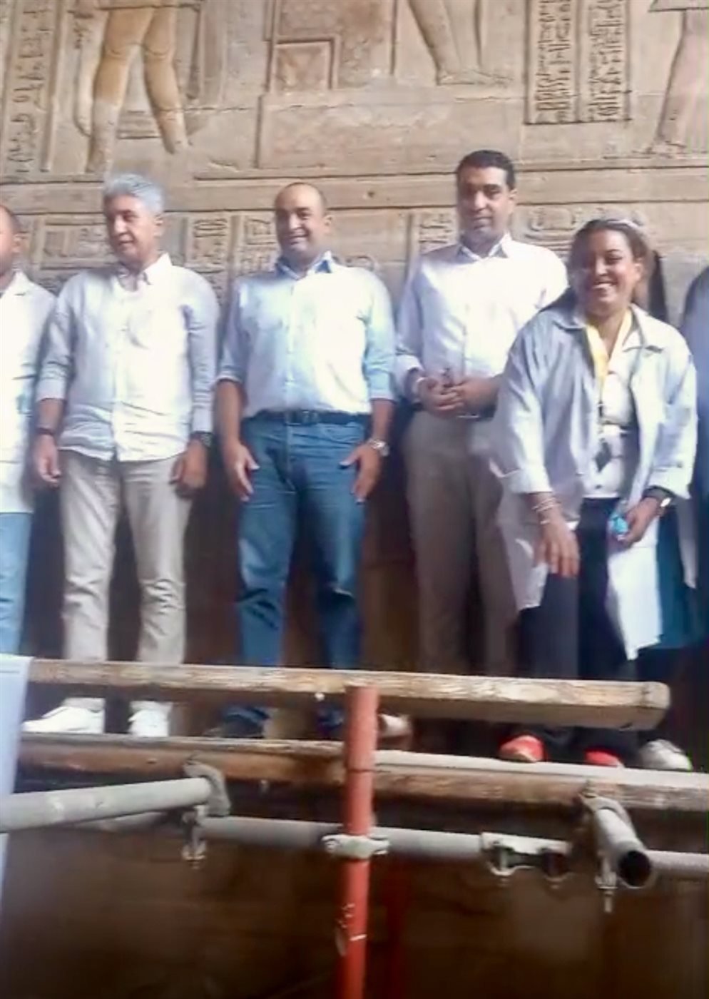 وزير السياحة يزور معبد خنوم بإسنا ويشدد على دعم مشروعات الترميم
