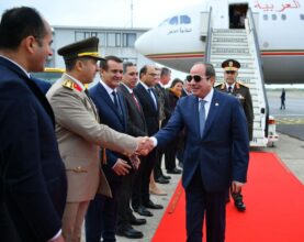 5 صور ترصد وصول الرئيس السيسي إلى بلجيكا