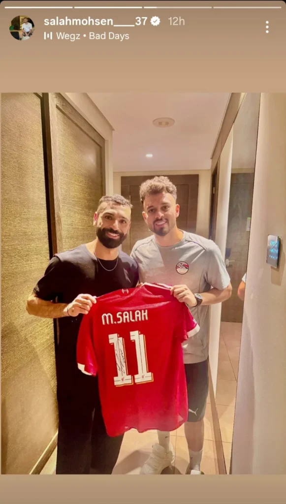 محمد صلاح يهدي قميصه لصلاح محسن في معسكر المنتخب.. والمصري يستعد لافتتاح مشواره بالكونفدرالية أمام كايزر تشيفز