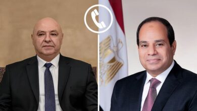 الرئيس السيسي يهنئ الرئيس اللبناني جوزاف عون بالذكرى 82 لاستقلال لبنان