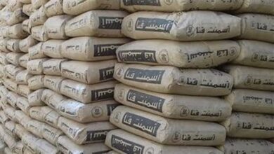 استقرار سعر الأسمنت بعد زيادة 50-200 جنيه: 3820 جنيهًا للطن تسليم المصنع و4200 جنيه للمستهلك 2 استقرار سعر الأسمنت بعد زيادة 50-200 جنيه: 3820 جنيهًا للطن تسليم المصنع و4200 جنيه للمستهلك