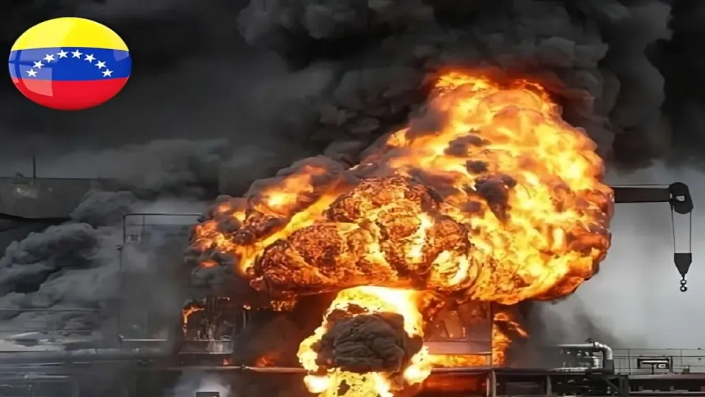انفجار وحريق هائل في مشروع بترسدينو الفنزويلي: حالة طوارئ في القطاع النفطي