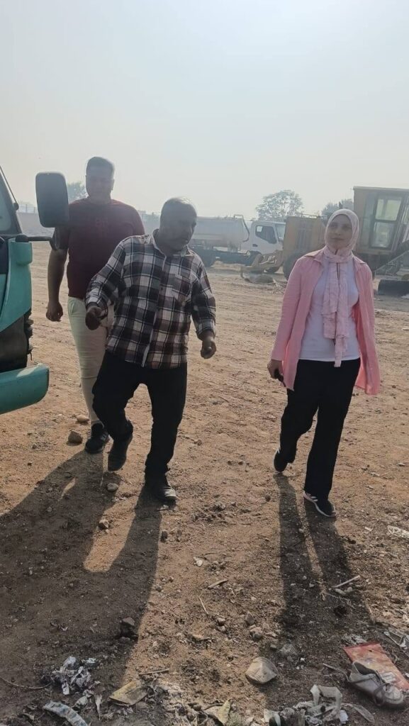 القناطر الخيرية: متابعة أعمال الحملة الميكانيكية وصيانة المعدات للحفاظ على المال العام