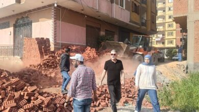 ضبط ومصادرة مواد بناء مخالف في القناطر الخيرية 2 ضبط ومصادرة مواد بناء مخالف في القناطر الخيرية