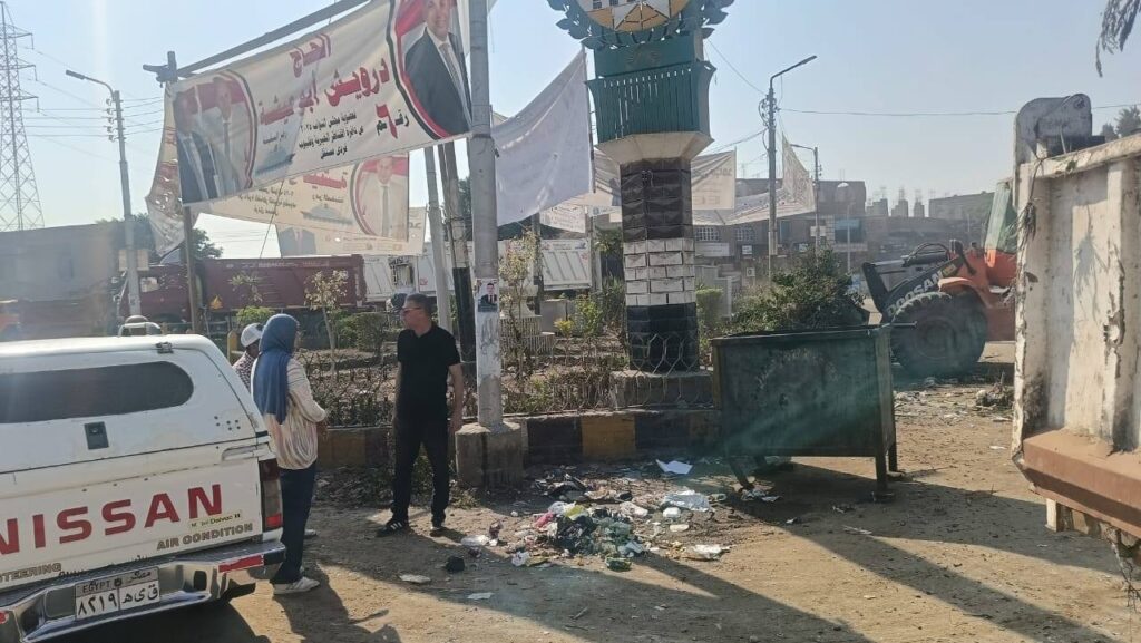 رئاسة القناطر الخيرية تتابع جهود الارتقاء بمنظومة النظافة والمظهر الحضاري