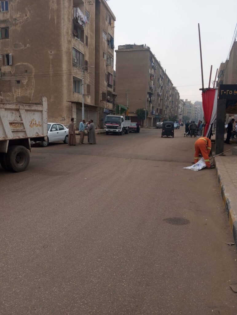 حملة لرفع كفاءة منظومة النظافة بمدينة القناطر الخيرية قبل انطلاق التصويت