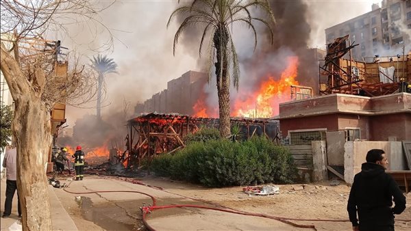 السيطرة على حريق داخل لوكيشن تصوير بأستوديو مصر في المريوطية دون إصابات