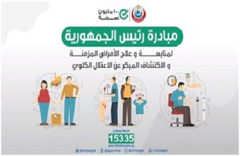 الصحة: فحص 20.1 مليون مواطن ضمن مبادرة الرئيس للكشف عن الأمراض المزمنة والاعتلال الكلوي