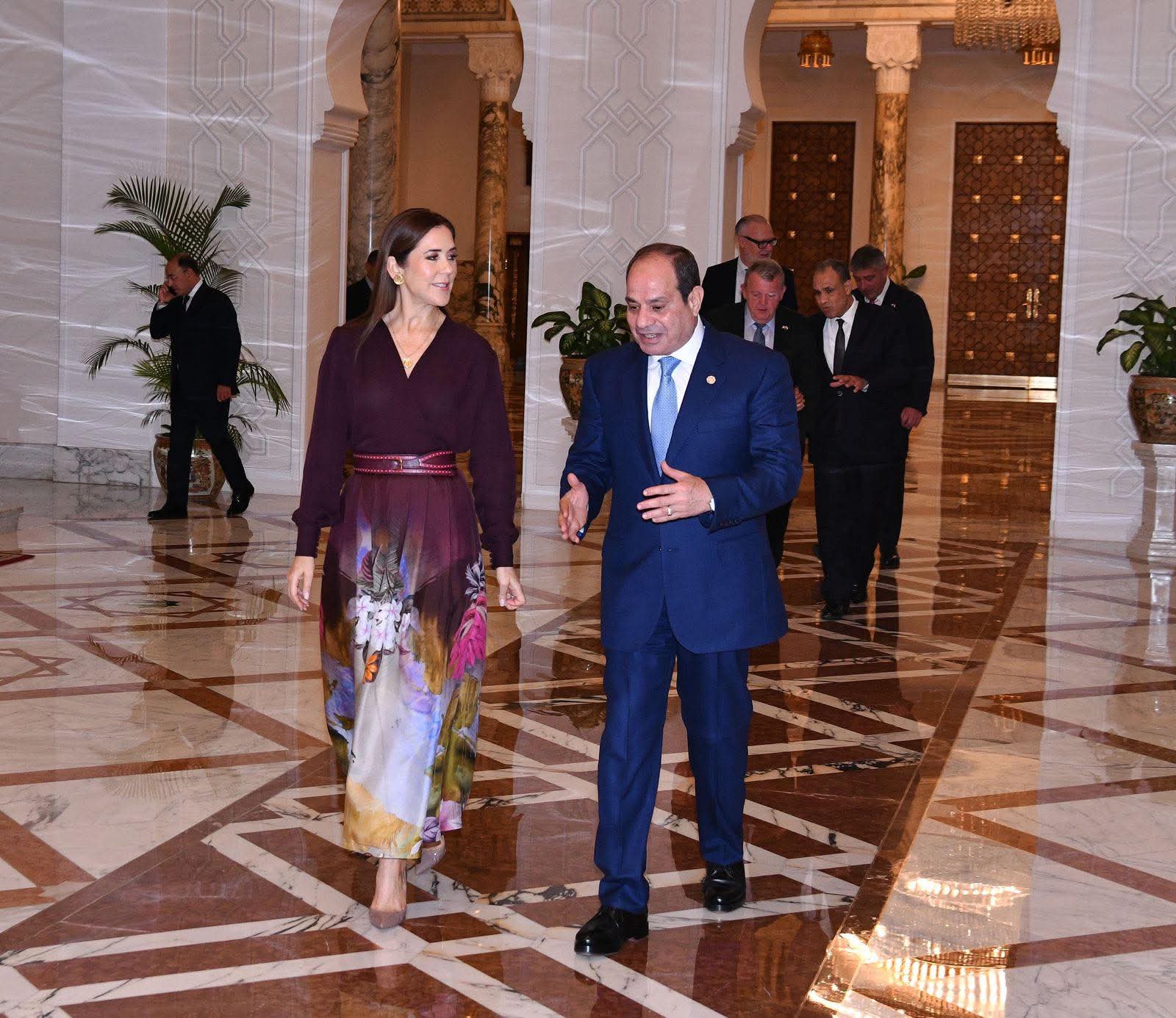 السيسي يستقبل ملكة الدنمارك ويؤكد عمق العلاقات التاريخية بين القاهرة وكوبنهاجن 1 السيسي يستقبل ملكة الدنمارك ويؤكد عمق العلاقات التاريخية بين القاهرة وكوبنهاجن