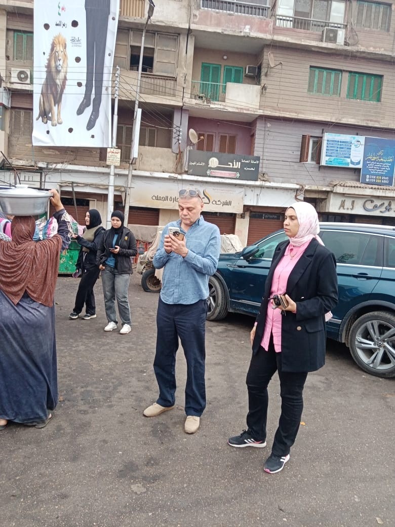 حملة لإزالة الإشغالات المخالفة بميدان القناطر لإعادة الانضباط المروري