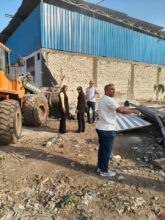 إزالة تعديات على مساحة ألف متر بالقناطر الخيرية واتخاذ الإجراءات القانونية ضد المخالفين