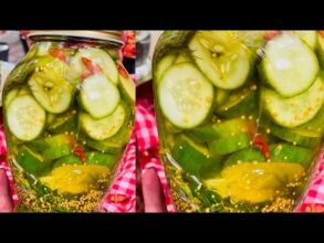 مخلل الخيار في ربع ساعة – مقرمش ولون فاتح