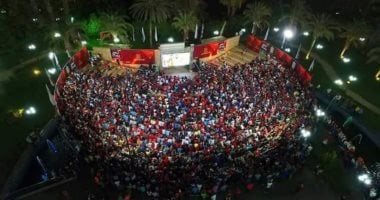 مركز التنمية الشبابية بالجزيرة يعرض مباريات أمم أفريقيا 2025 على شاشة عملاقة بالمسرح الروماني