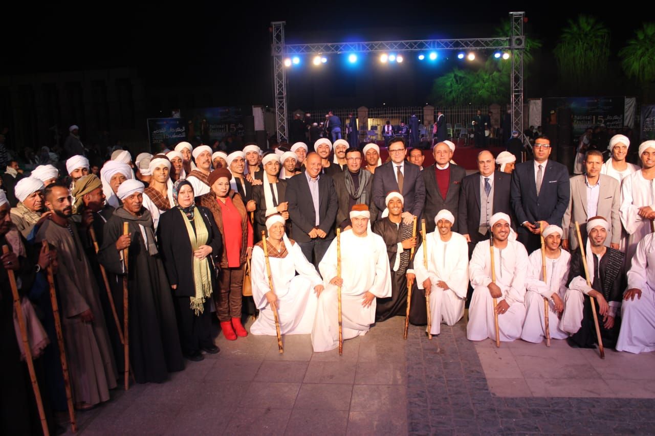 وزير الثقافة ومحافظ الأقصر يشهدان ختام الدورة 15 للمهرجان القومي للتحطيب
