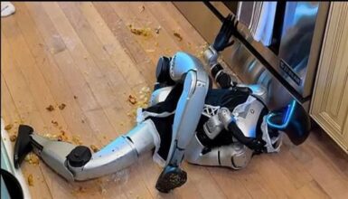 روبوت بـ 80 ألف دولار يتحول إلى كارثة منزلية.. فيديو يثير السخرية بعد تدمير المطبخ!